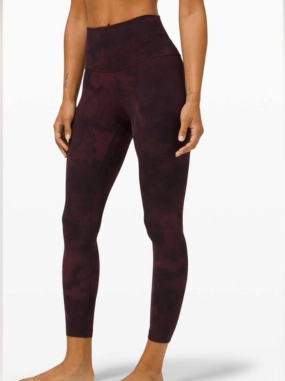 Lululemon Align 25in High Rise With Pockets Diamond Dye Cassis